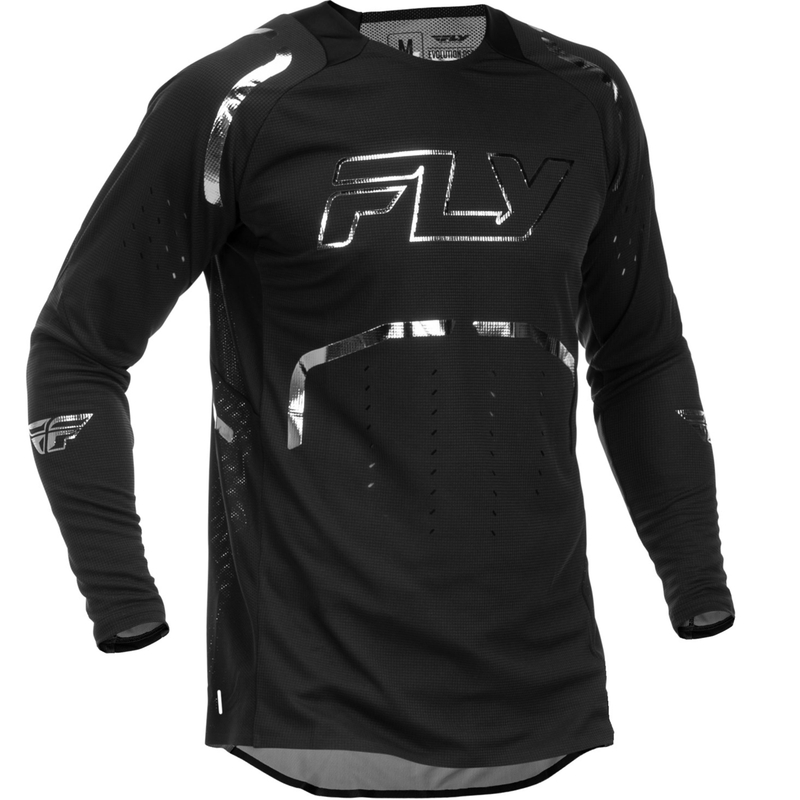 Motokros dres FLY Racing Evolution SA črno-srebrn