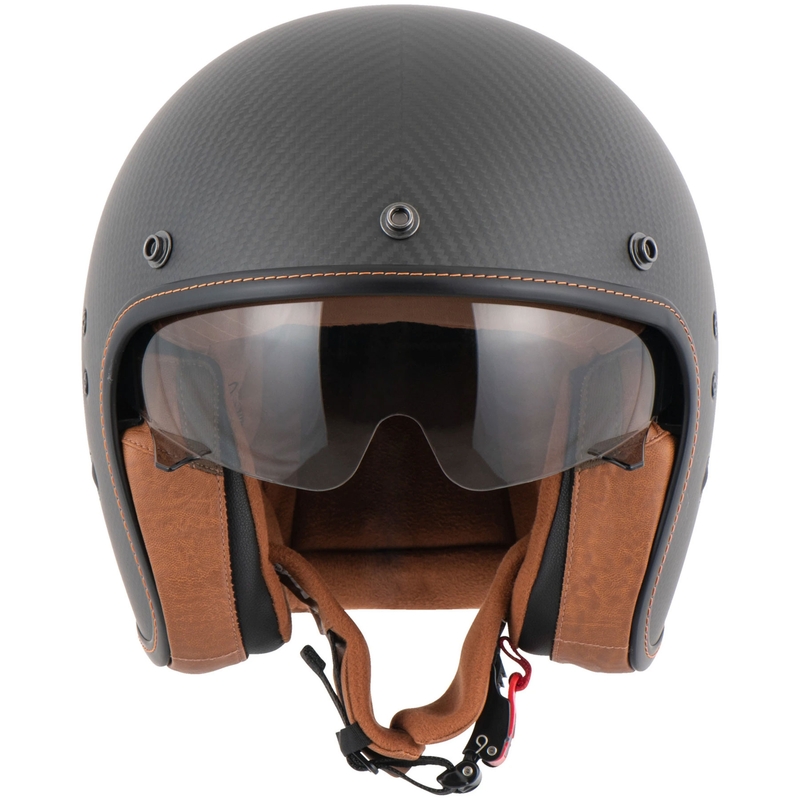 Čelada Scorpion Belfast Evo Carbon z odprtim obrazom, črna, mat