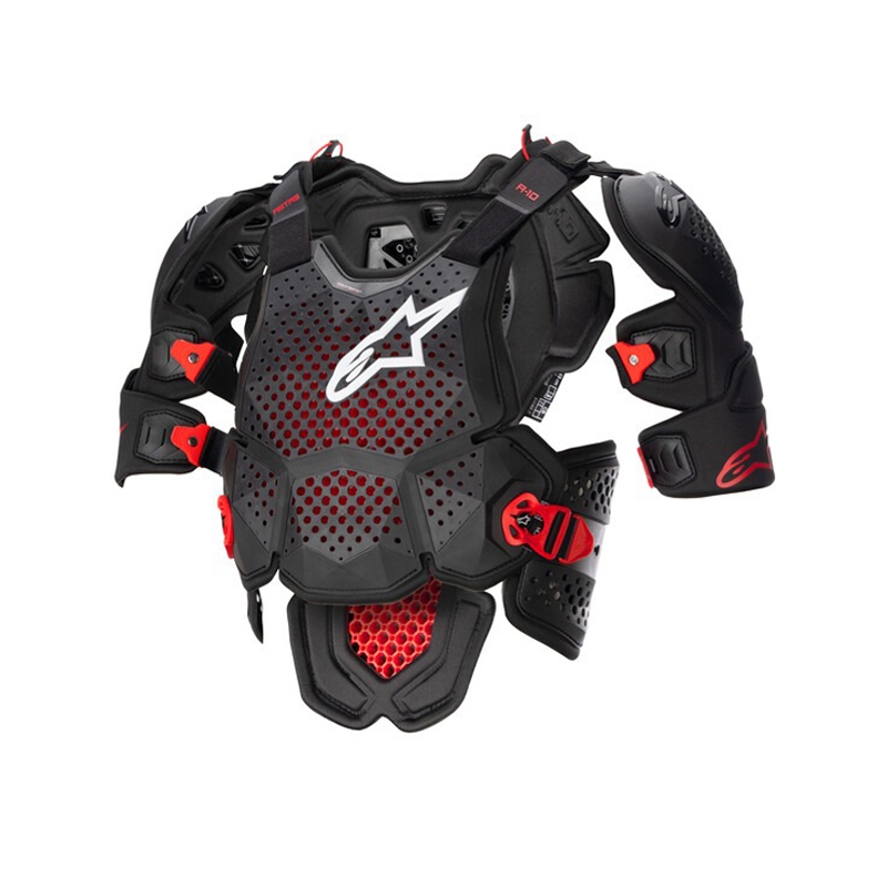 Ščitnik za telo Alpinestars A-10 2 črno-antracitno-rdeč