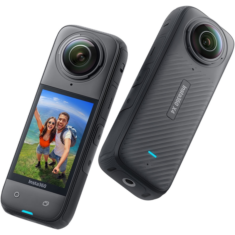 Akcijska kamera Insta360 X4 za motoriste v paketu, črna