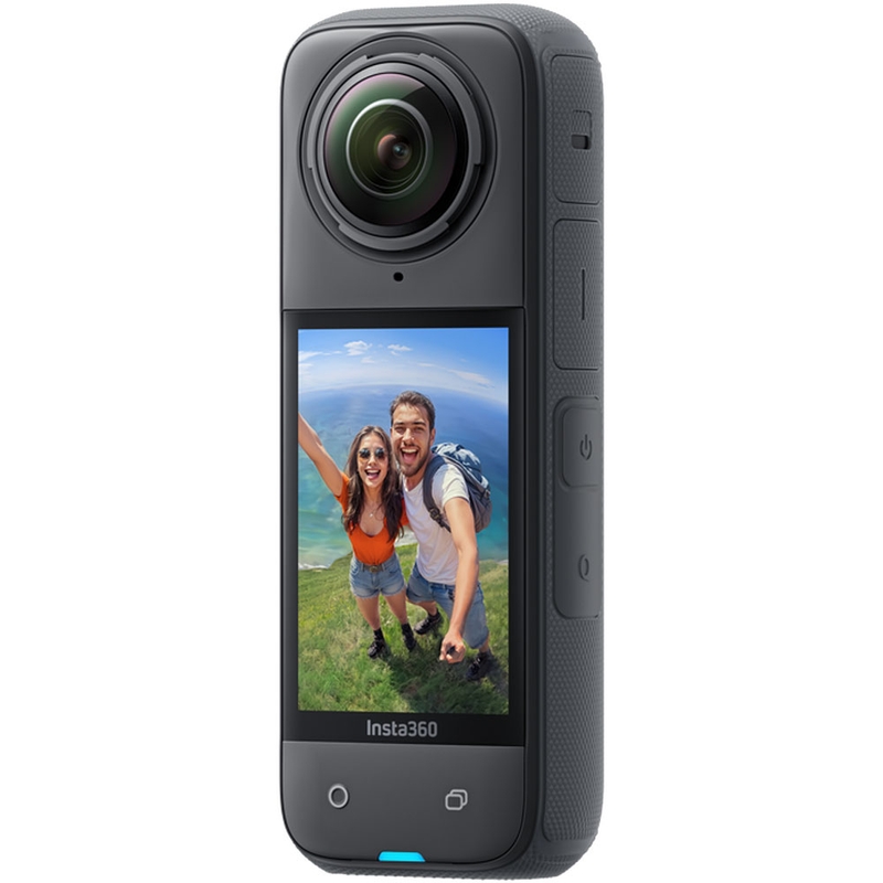 Akcijska kamera Insta360 X4 za motoriste v paketu, črna