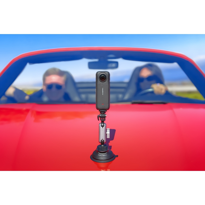Akcijska kamera Insta360 X4 za motoriste v paketu, črna