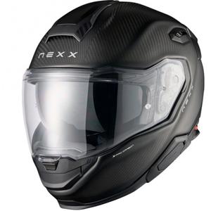 Nexx X.TR Zero PRO Carbon motoristična čelada z integriranim obrazom, mat črna