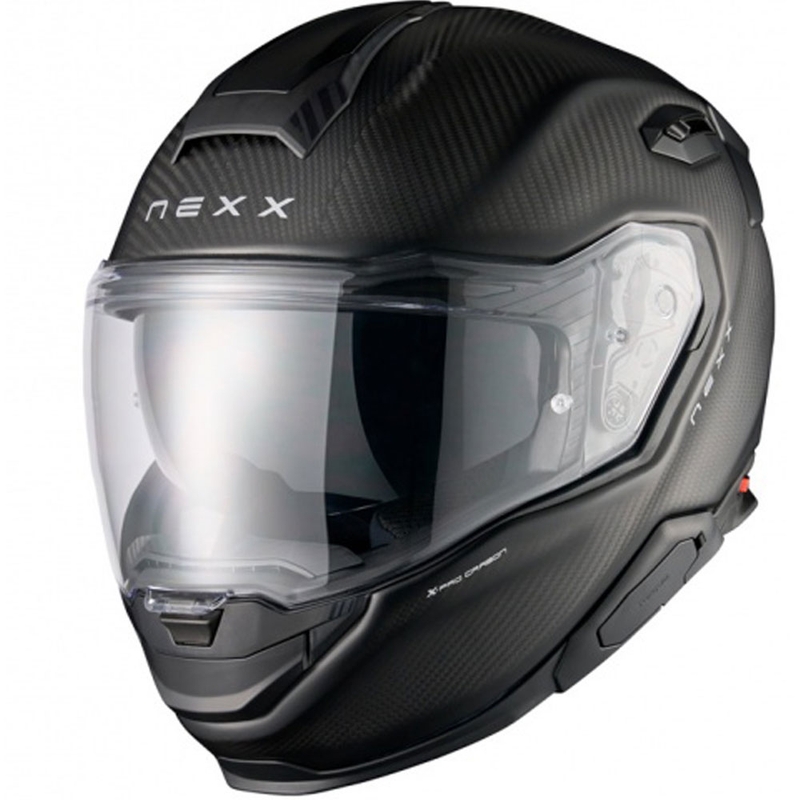 Nexx X.TR Zero PRO Carbon motoristična čelada z integriranim obrazom, mat črna