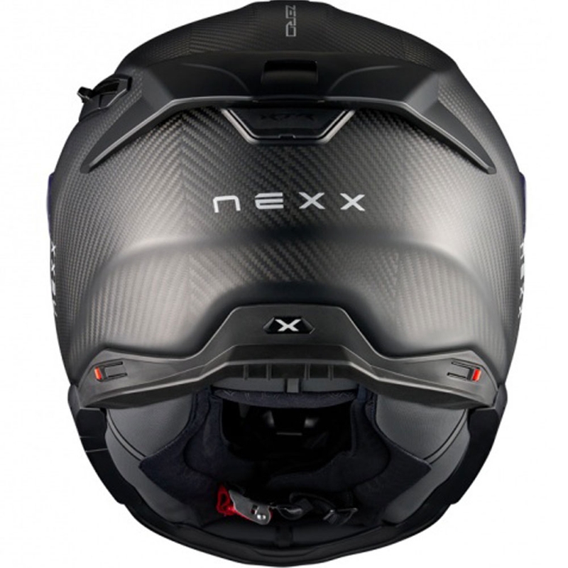 Nexx X.TR Zero PRO Carbon motoristična čelada z integriranim obrazom, mat črna