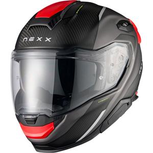Nexx X.TR Rush integralna motoristična čelada mat črno-rdeča