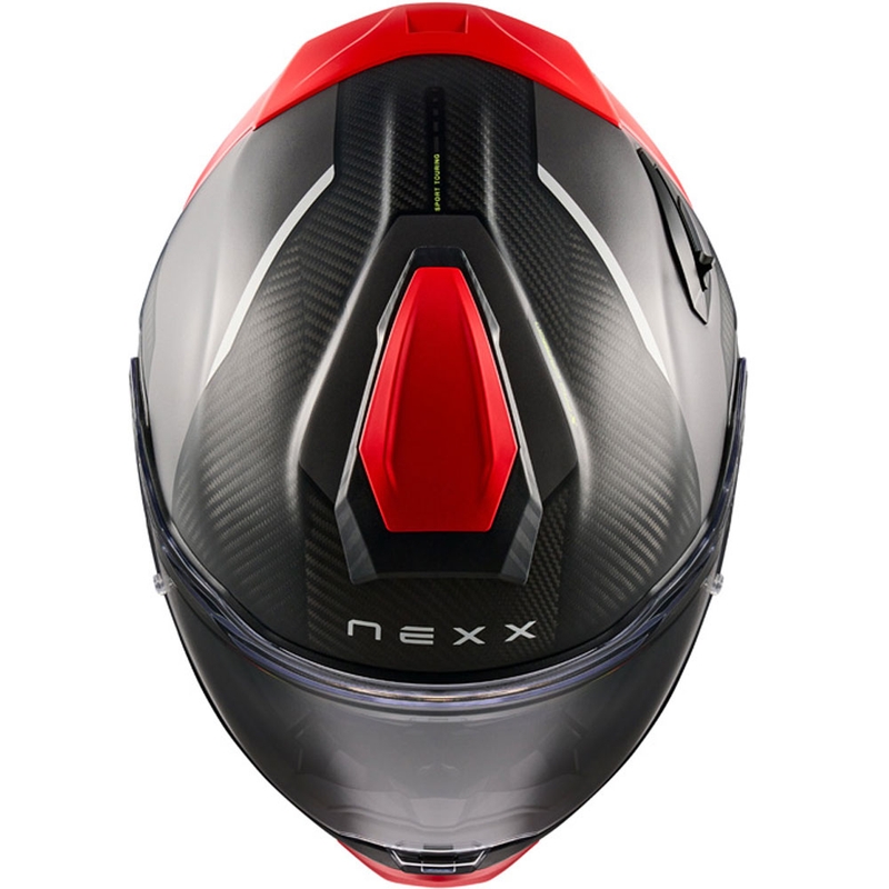 Nexx X.TR Rush integralna motoristična čelada mat črno-rdeča