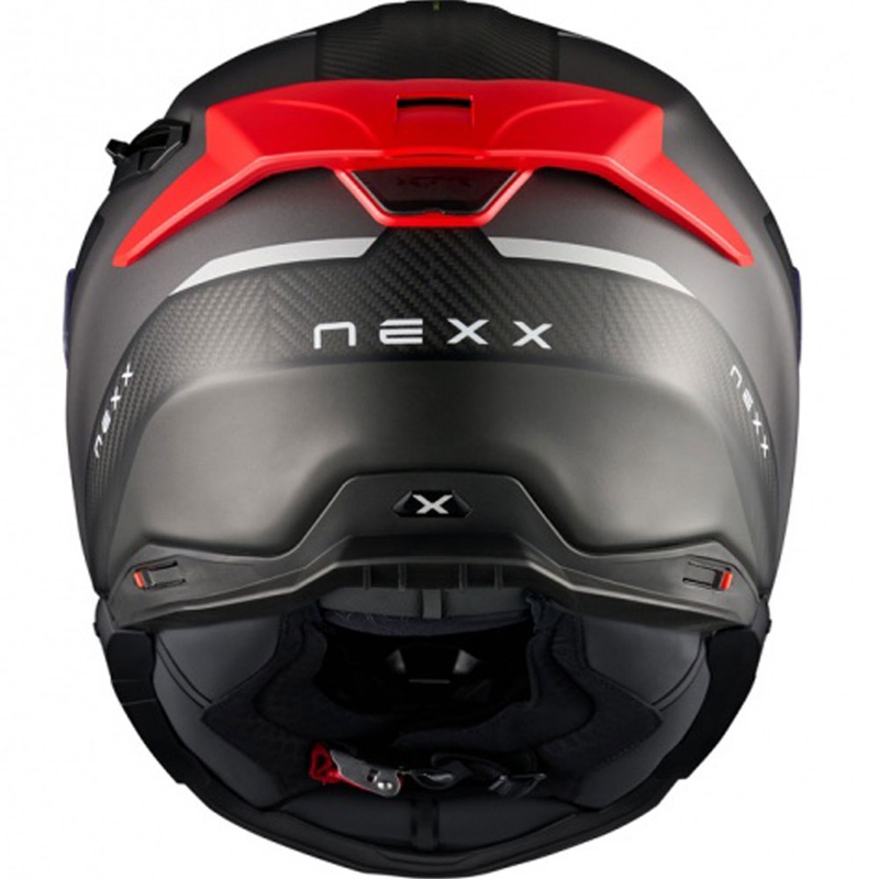 Nexx X.TR Rush integralna motoristična čelada mat črno-rdeča