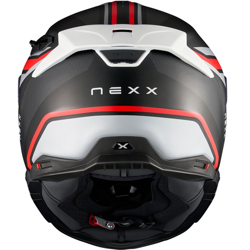 Nexx X.TR Quanta integralna motoristična čelada mat črno-rdeča