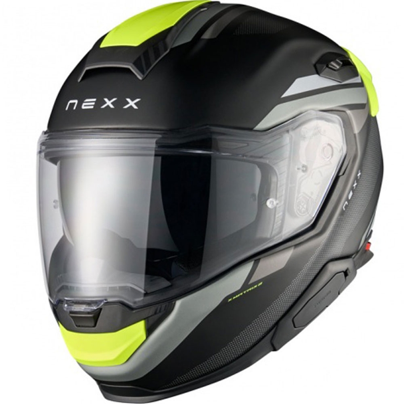 Nexx X.TR Quanta integralna motoristična čelada mat črno-fluo rumena