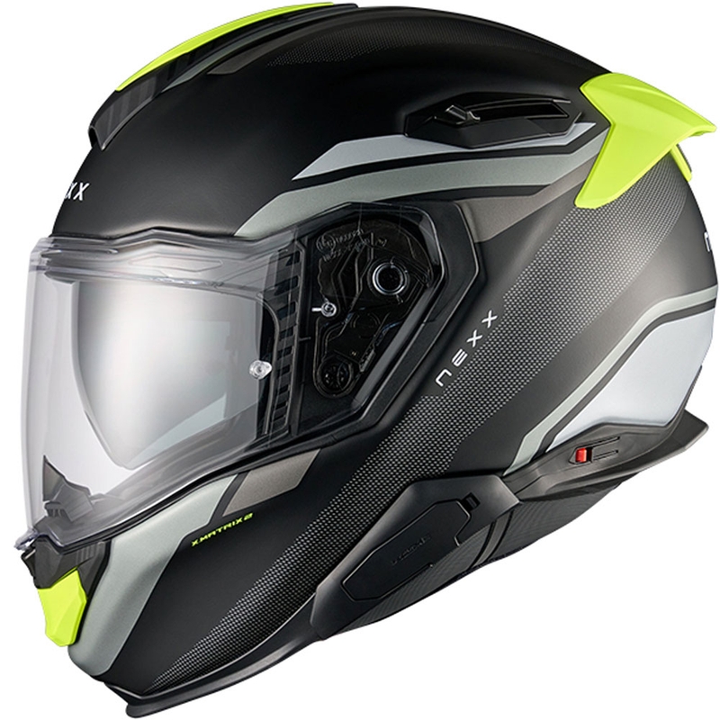 Nexx X.TR Quanta integralna motoristična čelada mat črno-fluo rumena