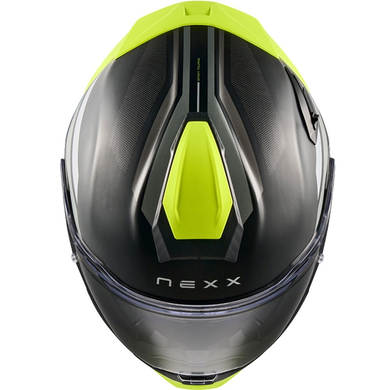 Nexx X.TR Quanta integralna motoristična čelada mat črno-fluo rumena