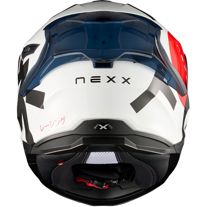 Celoobrazna motoristična čelada Nexx Y.100R Nippon bela