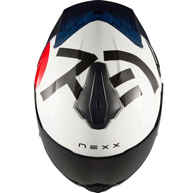 Celoobrazna motoristična čelada Nexx Y.100R Nippon bela