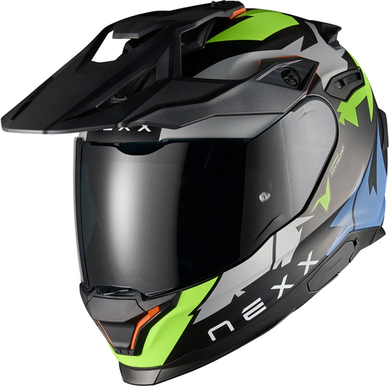 Enduro motoristična čelada NEXX Y.TRAVL Primal črno-fluo rumena