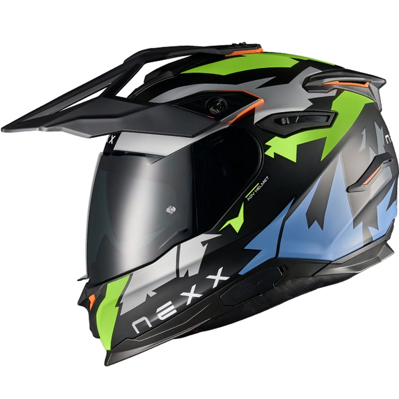 Enduro motoristična čelada NEXX Y.TRAVL Primal črno-fluo rumena