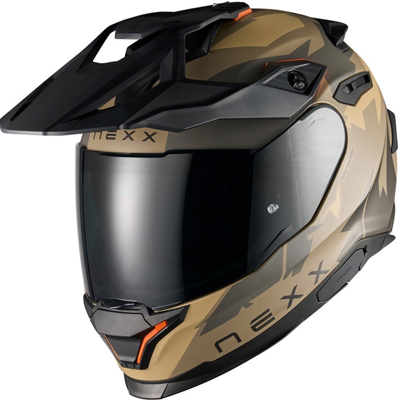 Enduro motoristična čelada NEXX Y.TRAVL Primal mat peščeno-siva