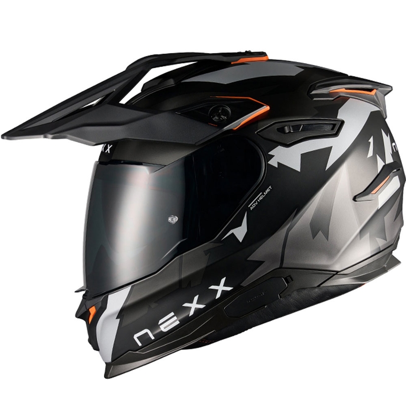 Enduro motoristična čelada NEXX Y.TRAVL Primal mat črno-siva