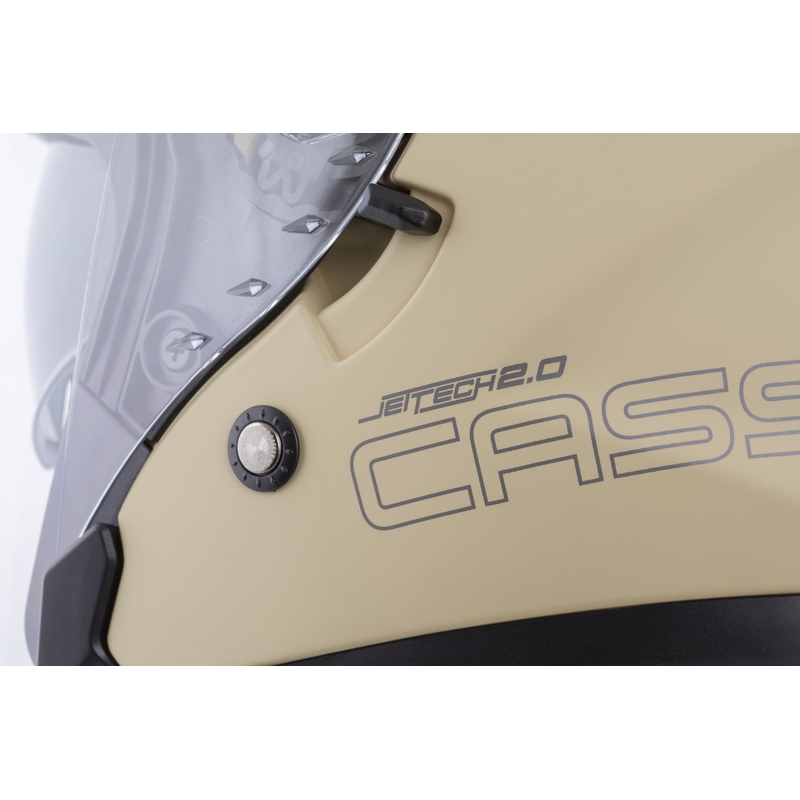 Moto čelada Cassida Jet Tech 2.0 RoTo z odprtim obrazom, mat peščeno-črna-siva
