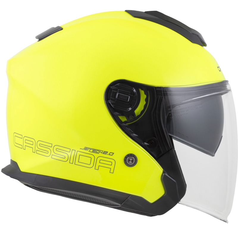 Cassida Jet Tech 2.0 RoTo odprta motoristična čelada fluo rumeno-črno-siva