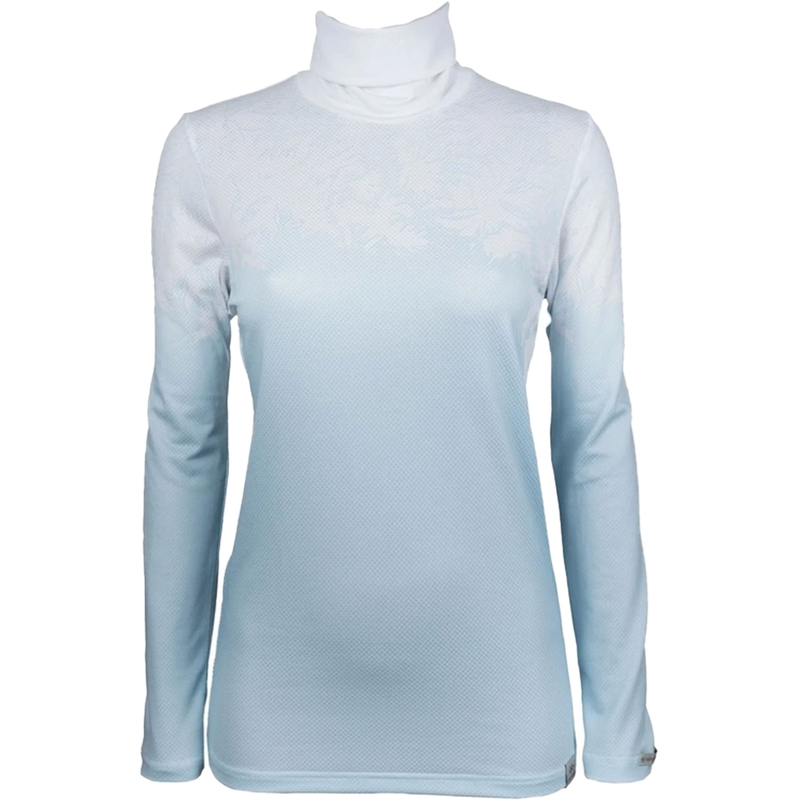 Ženska termo majica nanosilver® Frozen modro-bela II