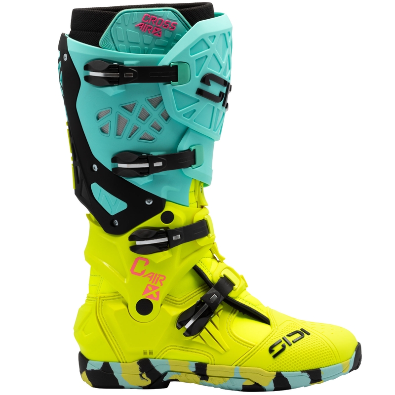 Moto škornji SiDi Crossair X mint-fluo rumeni