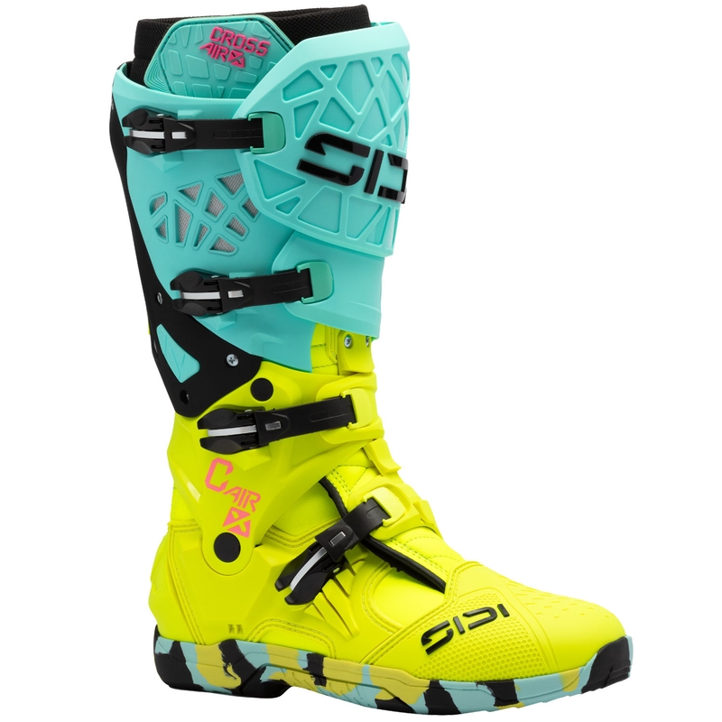 Moto škornji SiDi Crossair X mint-fluo rumeni