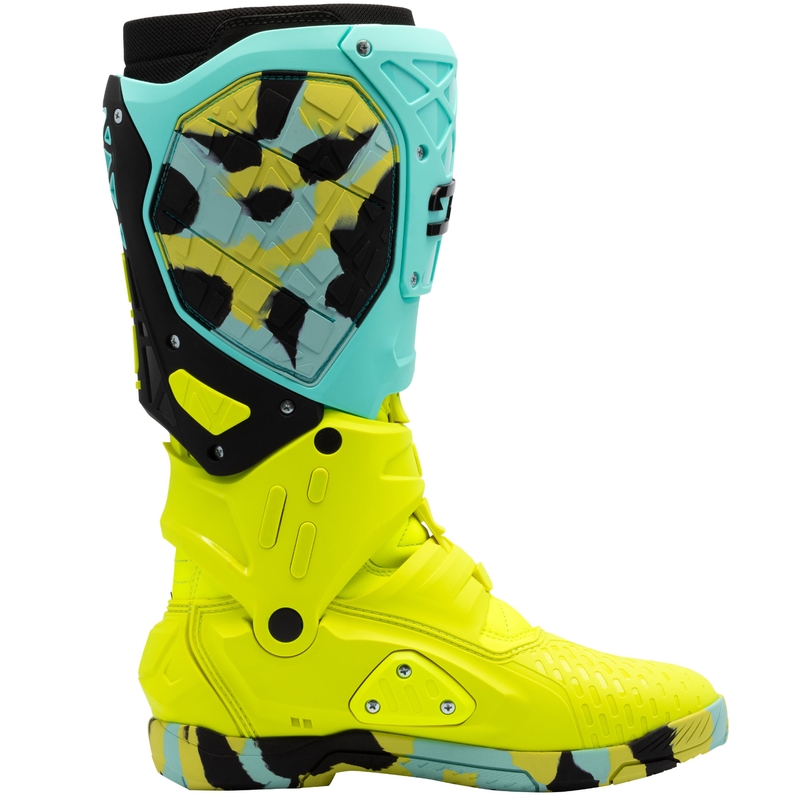 Moto škornji SiDi Crossair X mint-fluo rumeni