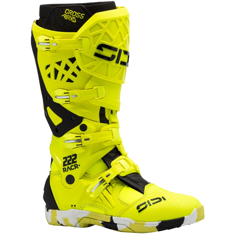 Motoristični škornji SiDi Crossair X RACR001 črno-fluo rumeni