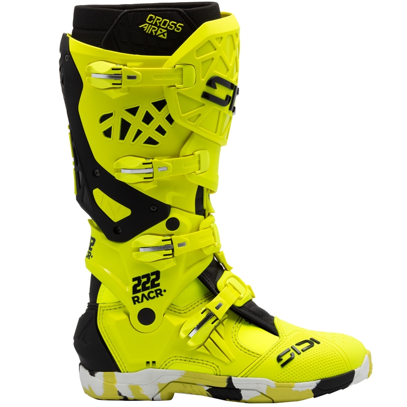 Motoristični škornji SiDi Crossair X RACR001 črno-fluo rumeni