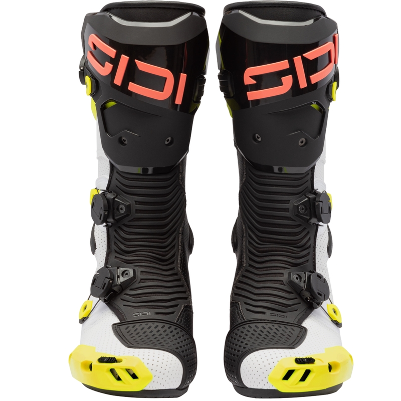 Motoristični škornji SiDi MAG 2 Air fluo rumeno-fluo koralni