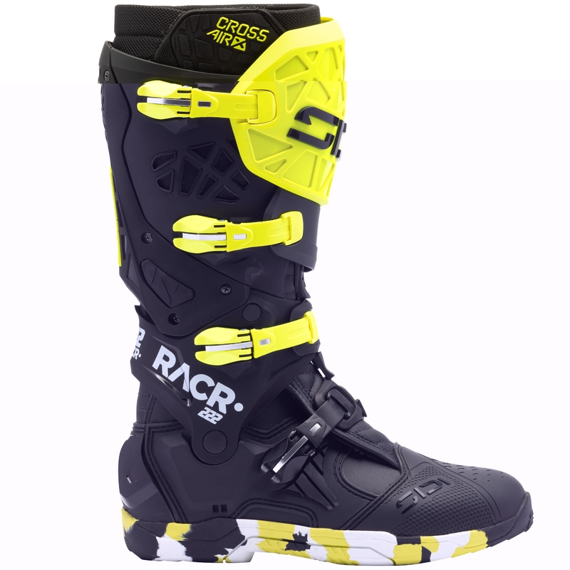 Motoristični škornji SiDi Crossair X RACR002 fluo rumeno-črni