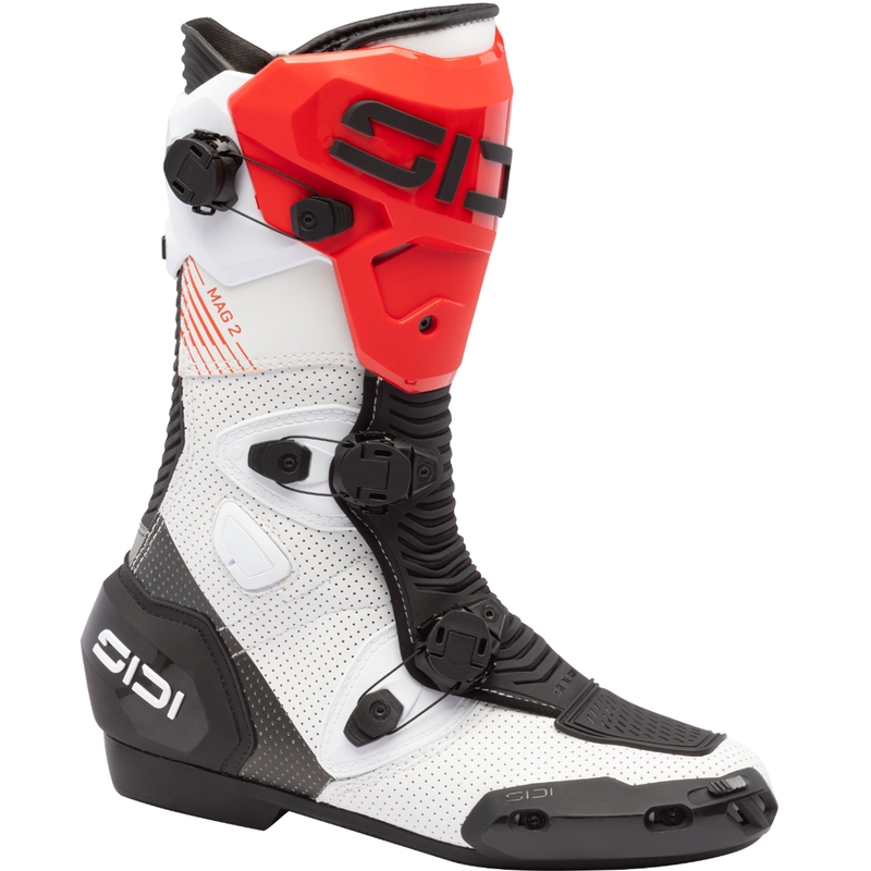 Moto škornji SiDi MAG 2 Air belo-črno-rdeči