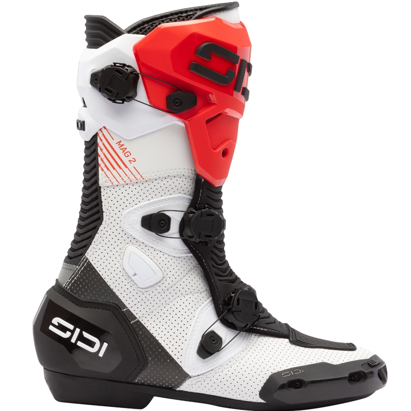 Moto škornji SiDi MAG 2 Air belo-črno-rdeči