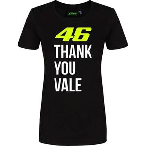 Ženska majica VR46 Valentino Rossi "Thank you Vale" black