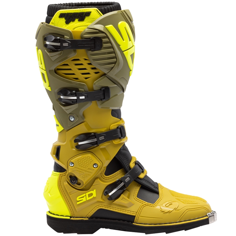 Moto škornji SiDi Crossfire 3 olivno zelena-fluo rumena