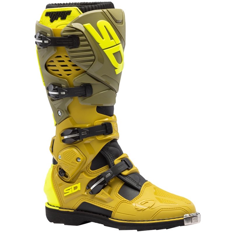 Moto škornji SiDi Crossfire 3 olivno zelena-fluo rumena