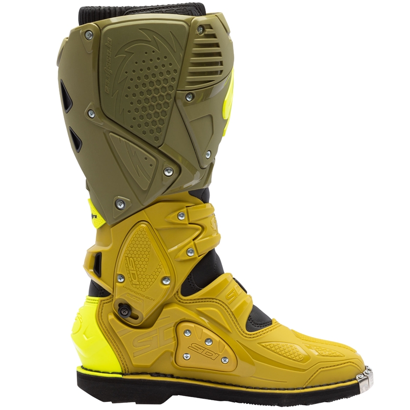 Moto škornji SiDi Crossfire 3 olivno zelena-fluo rumena