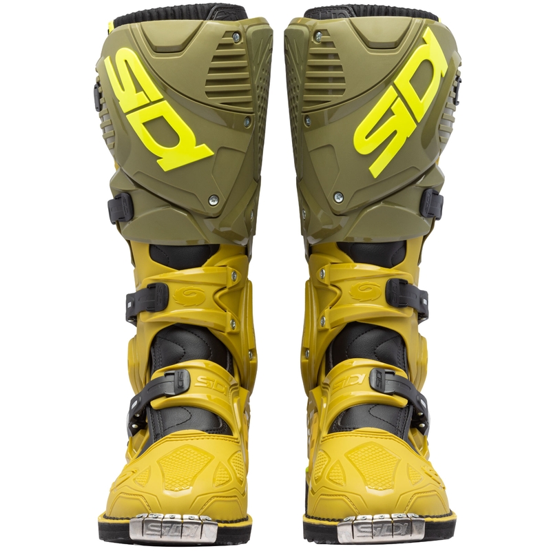 Moto škornji SiDi Crossfire 3 olivno zelena-fluo rumena