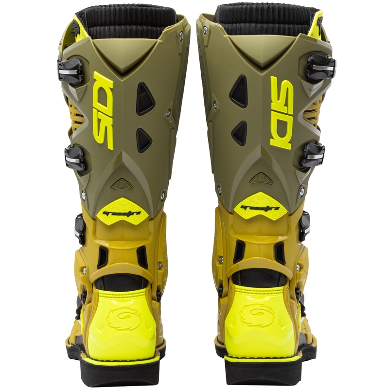 Moto škornji SiDi Crossfire 3 olivno zelena-fluo rumena