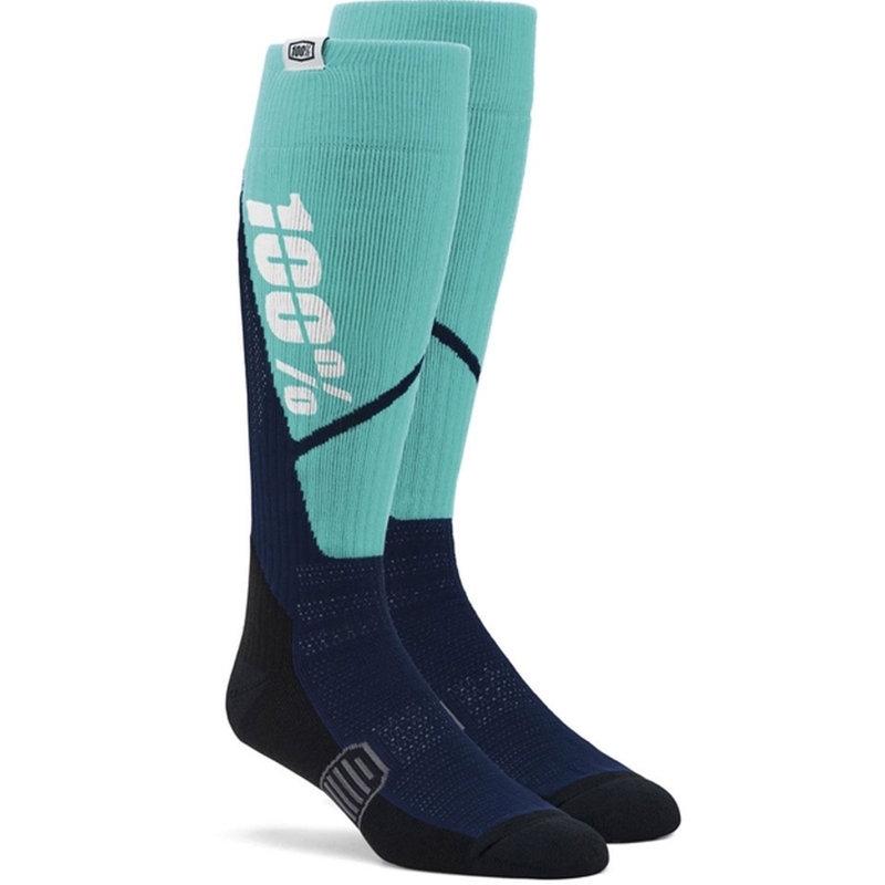 Nogavice 100% - USA Torque MX sivo-modre