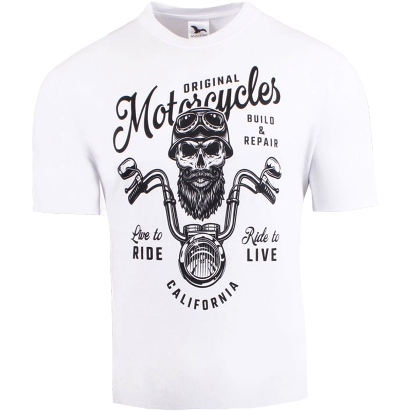 Majica RSA Original Motorcycles bela