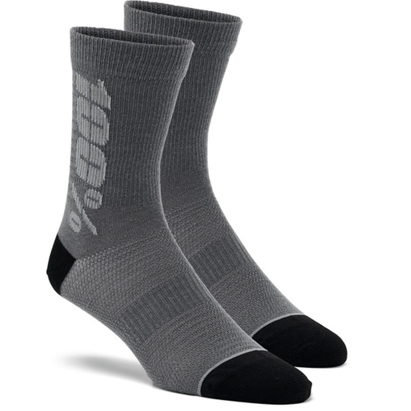 Nogavice 100% - USA Rythym Merino volna črno-sive