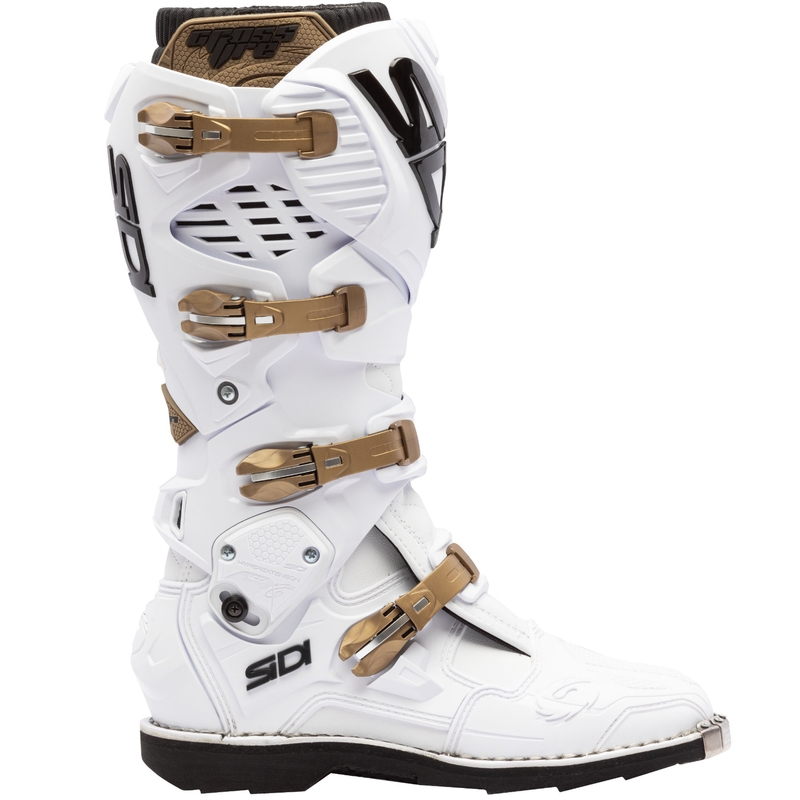 Moto škornji SiDi Crossfire 3 belo-bronasti