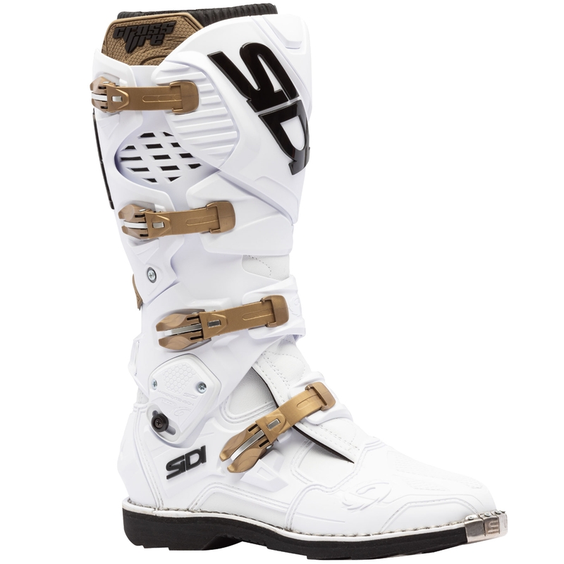 Moto škornji SiDi Crossfire 3 belo-bronasti