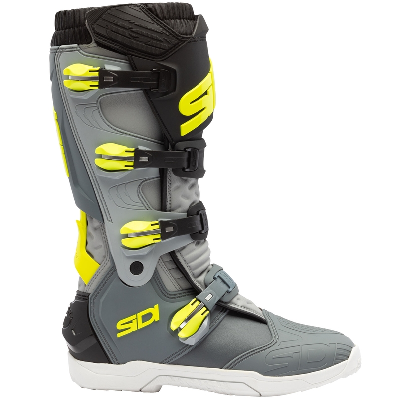 Moto škornji SiDi X Power SC sivo-fluo rumeni