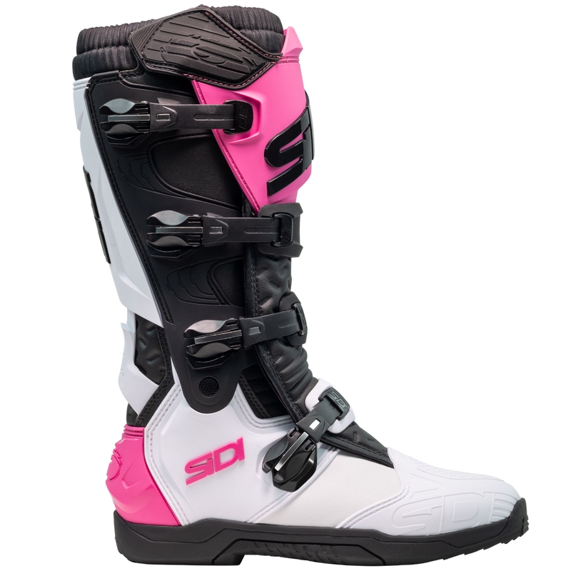 Moto škornji SiDi X Power SC belo-črno-roza