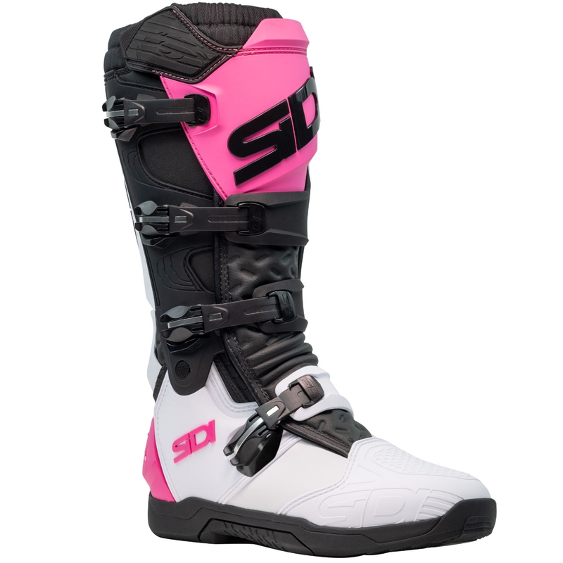 Moto škornji SiDi X Power SC belo-črno-roza