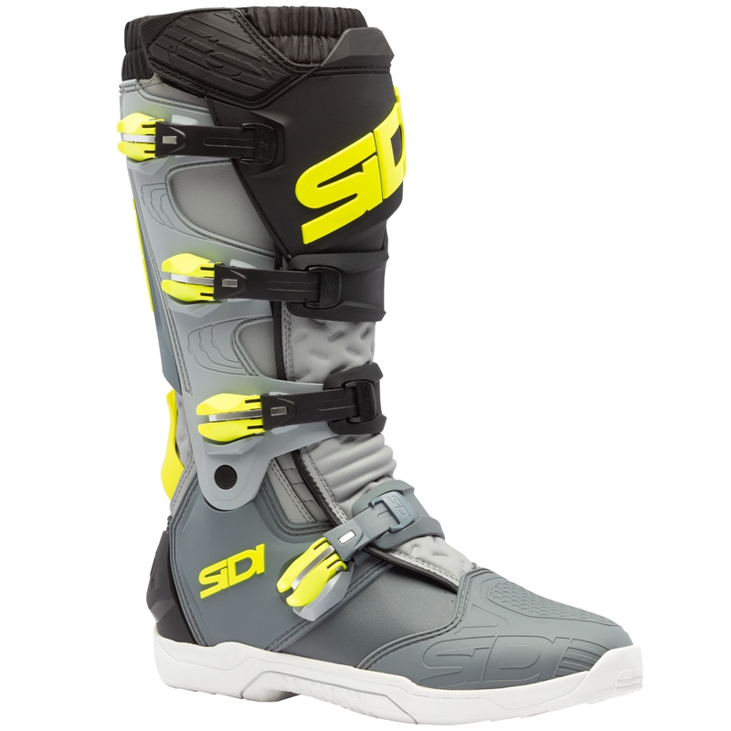 Moto škornji SiDi X Power SC sivo-fluo rumeni