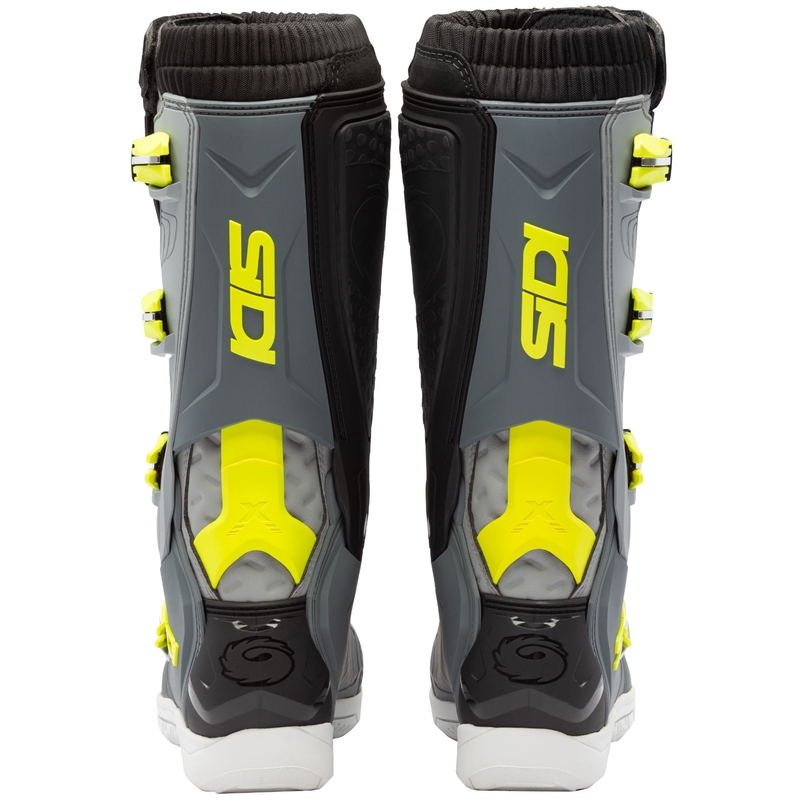 Moto škornji SiDi X Power SC sivo-fluo rumeni